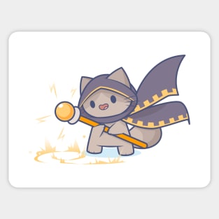 Tiny Thunder Mage Kitty Sticker